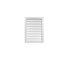 Ekena Millwork Vertical Surface Mount PVC Gable Vnt: Non-Functional, w/2"W x 1-1/2"H, Brickmould Frame, 22"W x 30"H GVPVE22X3002SN - alternate 1